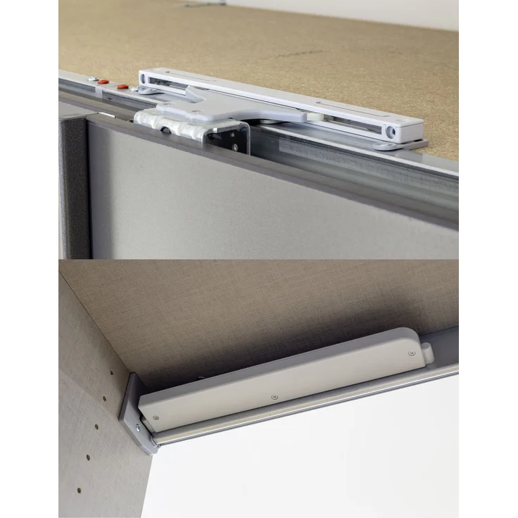 rauch Zubehör, Schwebetürendämpfer, 3er-Set, SOFT-CLOSE, für 3-türige Schwebetürenschränke von rauch mit einer Schranktiefe von 62 cm – Bild 4