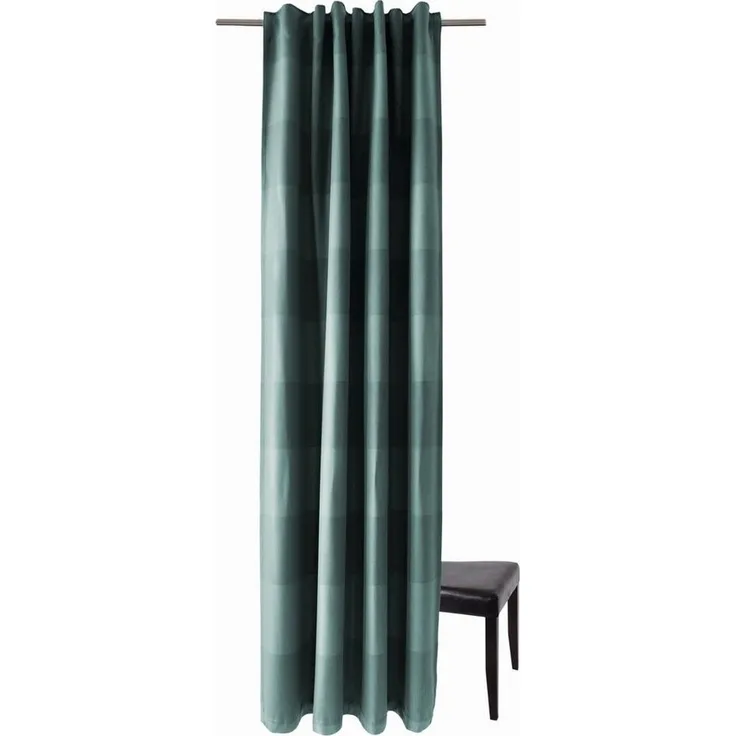 Homing Schlaufenschal Galdin Stripe 140x245 Vorhang Schlafzimmer petrol Gardine