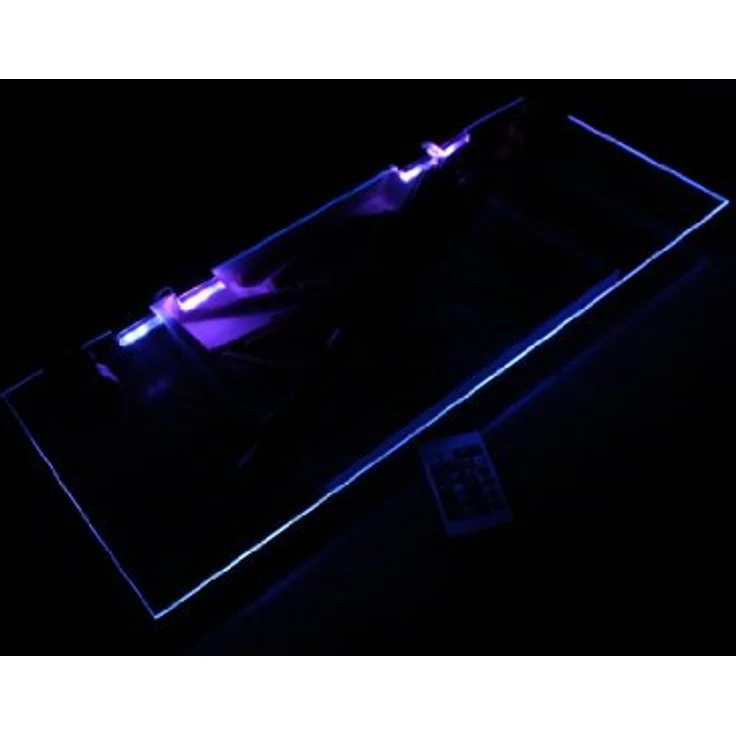 TRANGO LED Glaskantenbeleuchtung, 6er Set RGB Farbwechsel LED Glaskantenbeleuchtung 5022-06 inkl. Fernbedienung Schrankbeleuchtung I Glasbodenbeleuchtung I Vitrinenbeleuchtung, LED Clips I Möbelbeleuchtung – Bild 6
