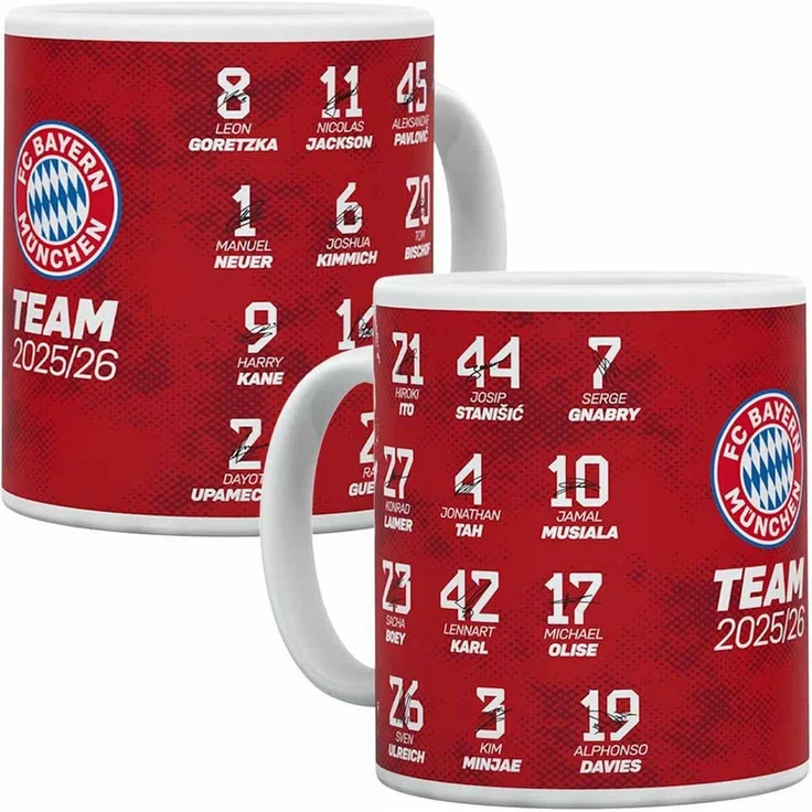 FC Bayern München Tasse FC Bayern München I Tasse Signature 2025-26I Rot, Keramik – Bild 4