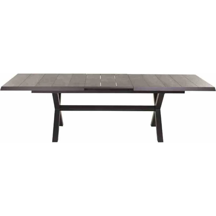 Siena Garden Messina Ausziehtisch 200/260 x 100 cm anthrazit / wood grey – Bild 10