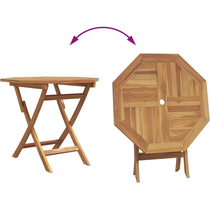 vidaXL Garten Essgruppe 3 pcs Braun Massivholz Akazie 3385965 – Bild 10