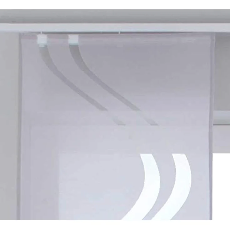 Gardinenbox Schiebegardine (2 St), Klettband, halbtransparent, Ausbrenner Wellen Paneelwagen 20190418-2 – Bild 2