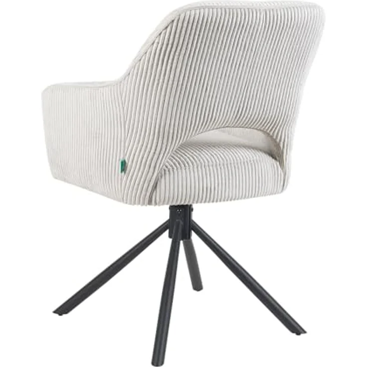 DUBI Möbel Drehstuhl Mika-Ben, Ergonomischer Drehstuhl mit 360°-Funktion, Hellgrau, Textil, 60x87x65 cm – Bild 6