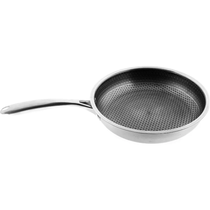 Edelstahl-Bratpfanne mit Wabenstruktur ø30 cm – Bild 3