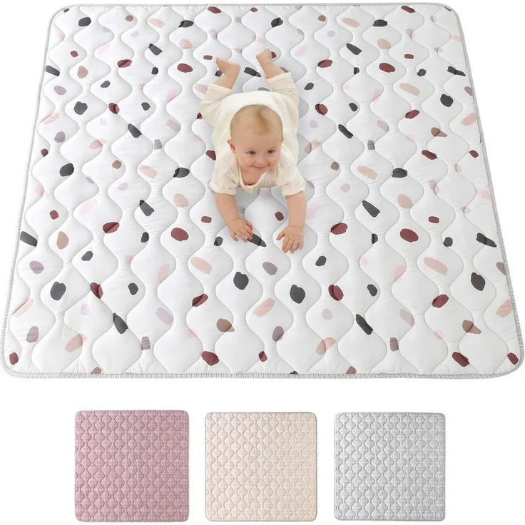 Krabbeldecke für Baby 1,27m, Krabbelmatte, Spielmatte mit Rutschfester Unterseite, Hakuna Matte – Bild 5