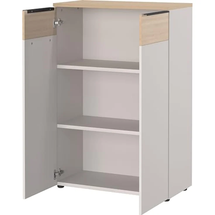Germania GW-OVIEDO Aktenschrank 4440, Kaschmir/Lindberg-Eiche-Nb, 80 x 120 x 40 (BxHxT) – Bild 6