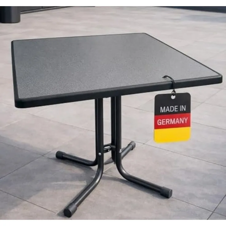 Gardissimo Gartentisch 80 x 80 cm Puntinella Balkontisch Klapptisch (1 Tisch, 1-St, 1 Tisch), klappbar wetterfest Made in Germany kratzfest