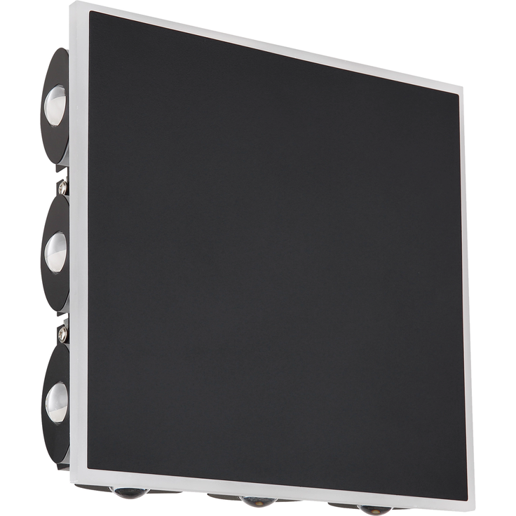 SAIDY Wandleuchte, 12 W, 850lm, 3000K, 230V Metall in Mattschwarz, Inkl. LED – Bild 2