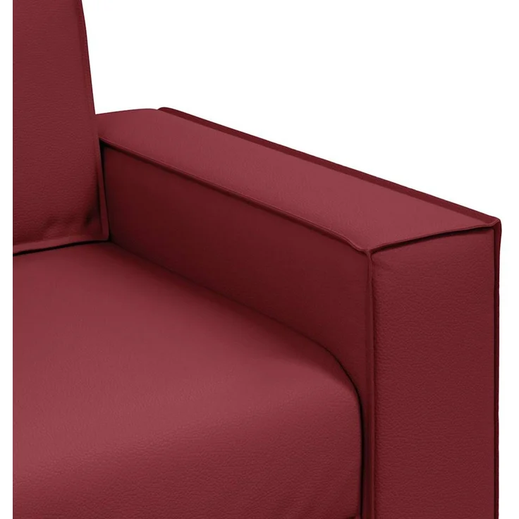 vidaXL Sofa-Sessel Weinrot 100 cm Kunstleder 4105042 – Bild 6