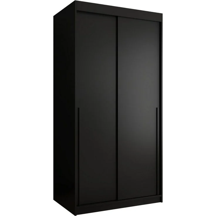 Home Collective Schwebetürenschrank Kleiderschrank Schrank Schlafzimmer Garderobe geräumig (erhältliche Breiten: 100cm, 120cm, 150cm, 180cm, 200cm, 250cm, Höhe 200 cm) 2 Türen,mit Einlegeböden und zwei Kleiderstangen wählbare Handgriffe – Bild 2