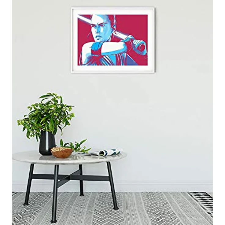 Komar Wandbild | Star Wars Faces Rey | Hochwertiger Kunstdruck für Kinderzimmer und Jugendzimmer, ohne Rahmen, 40 x 30 cm, Made in Germany, lichtbeständig und fotorealistisch – Bild 2