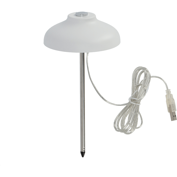 Höhenverstellbare LED-Pflanzenlampe – Weiß, USB, Ø 11 cm, für Pflanzen + Kräuter