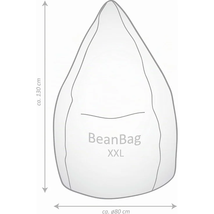 Sitting Point Sitzsack Easy XXL ca. 300 Liter Altrose – Bild 5