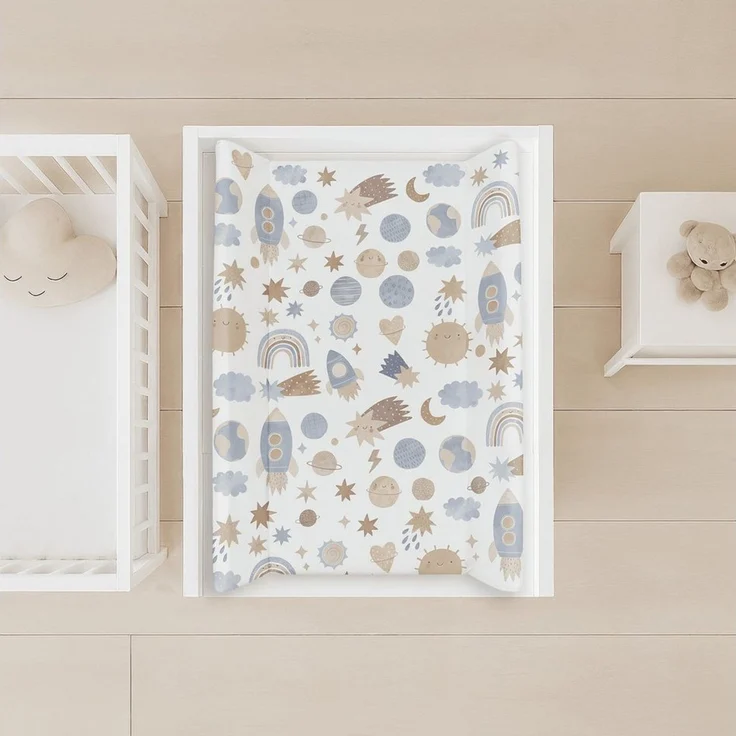 Babykajo Wickelauflage 50x70 cm (1-tlg), Wickelunterlage wasserabweisend, stark gepolstert, rutschfest – Bild 4
