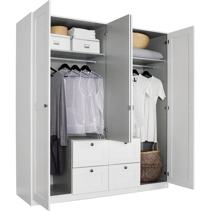 rauch Schrank-Set Skagen, (3-St), Eckschrank, 2- und 4-trg. Schrank mit Schubkästen und Spiegel – Bild 2