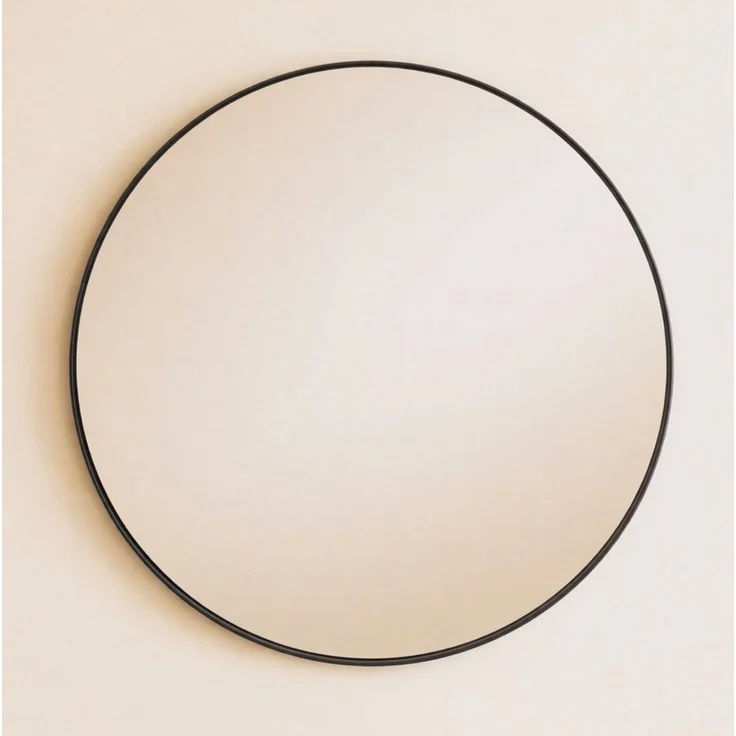 EDAXO Wandspiegel Rundes Wandspiegel MIRA, Ø 80 cm, Große Spiegelfläche – Bild 1