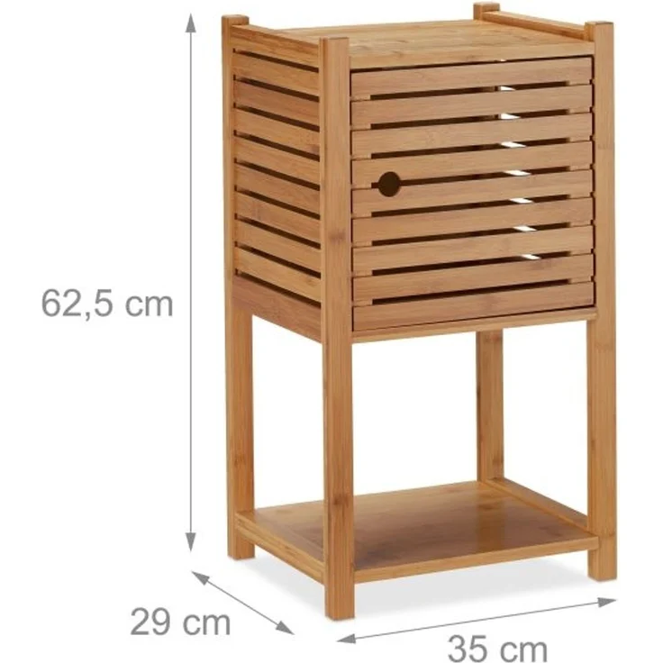 Relaxdays Badregal Bambus mit 3 Ebenen – Bild 4