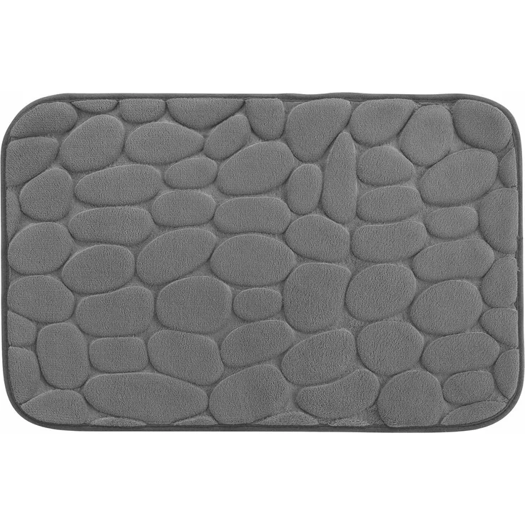U10 Badematte Stone RELIEF - Badezimmer Badematten in Anthrazit – Bild 1