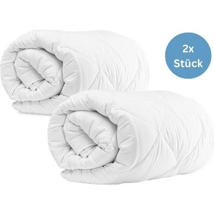 Komfortec Kunstfaserbettdecke,Bettdecken für Sommer und Winter, Ganzjahresdecke, Füllung: Polyester, Bezug: Mikrofaser, 135x200 cm, 155x220 cm und weiteren Größen, allergiker geeignet – Bild 4