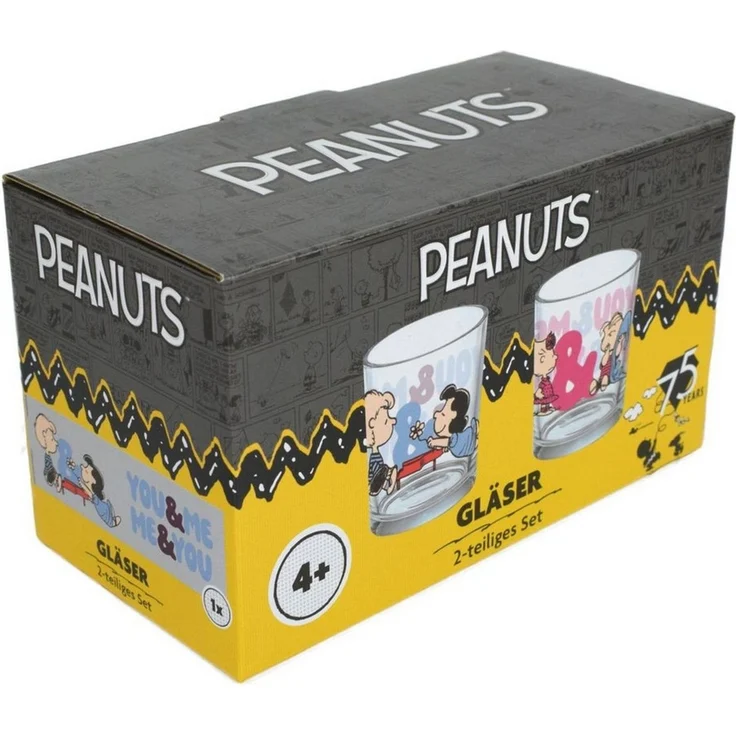 Peanuts Trinkgläser 2er-Set im Geschenkkarton ca. 400 ml Gläser mit Motiv – Bild 5