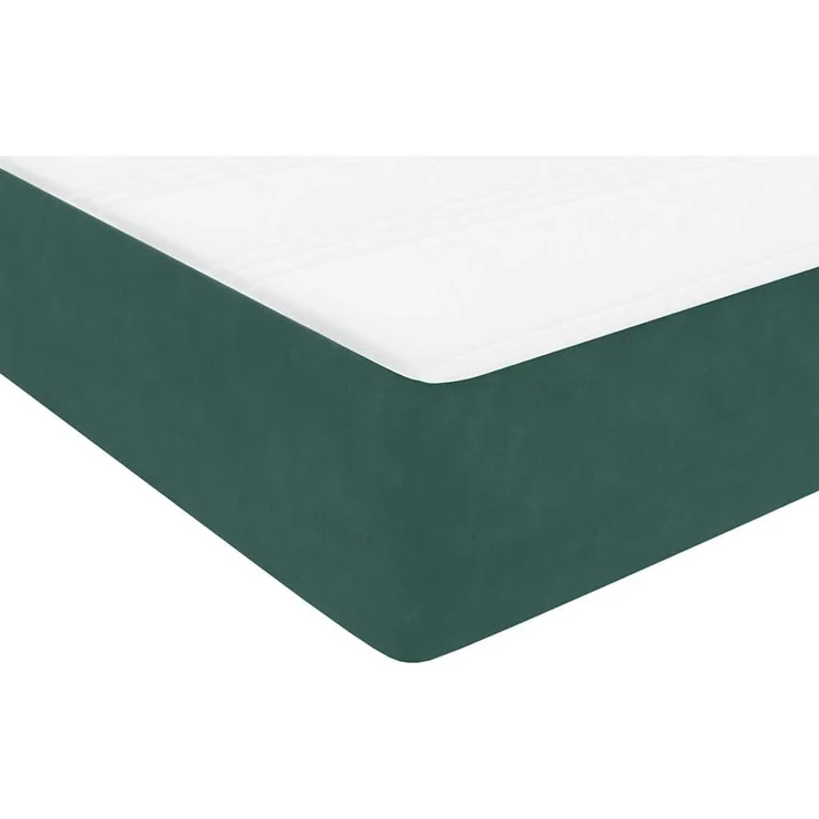 vidaXL Boxspringbett mit Matratze Dunkelgrün 160x220 cm Samt 3317742 – Bild 8