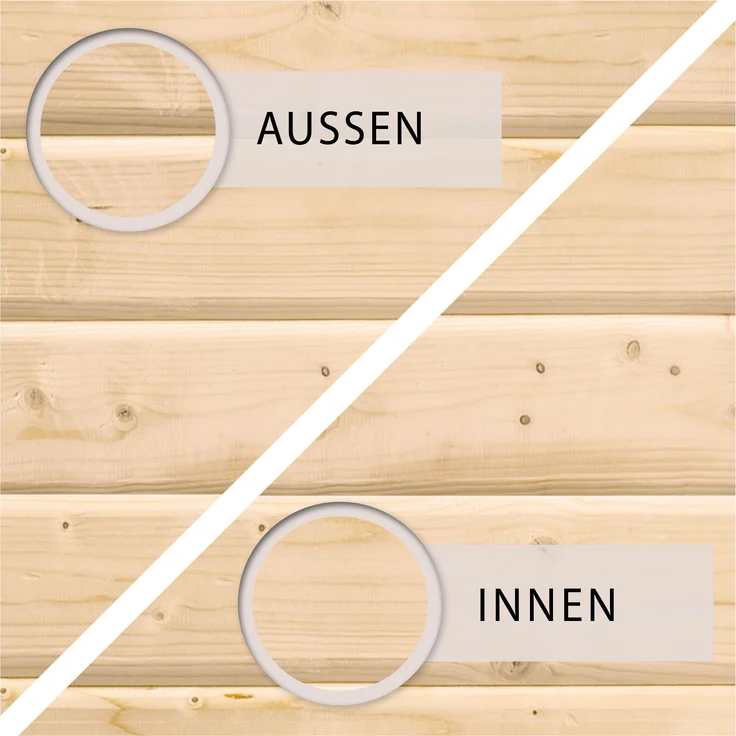 Karibu Stelzenhaus Fidel Set Aktion2 naturbelassen mit Rutsche und Holzrampe blau – Bild 6