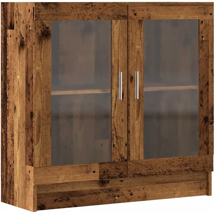 vidaXL Bücherschrank Altholz-Optik 82,5x30,5x80 cm Holzwerkstoff 856154 – Bild 1