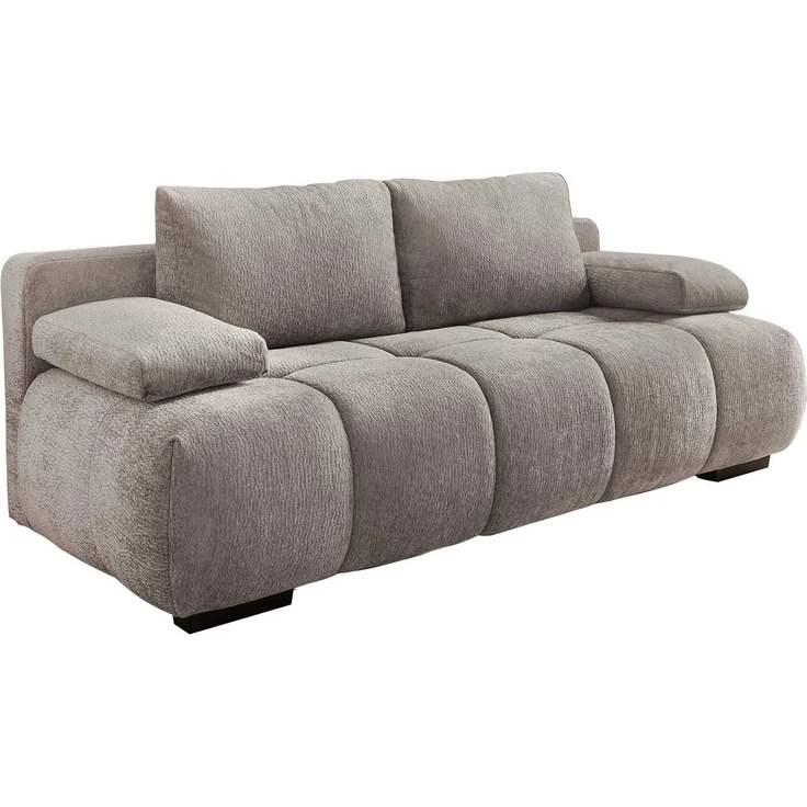 JOB 'Reno' Schlafsofa, Chenille greige, 213 x 101 x 86 cm – Bild 1