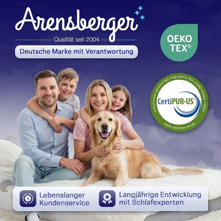 ARENSBERGER SARA Gelschaum Matratze 160x200 cm – 16 cm NANOCELL® Gel-Schaum – H3 Härtegrad – Atmungsaktiv – Abnehmbarer Bezug 240g/m² – Bild 6