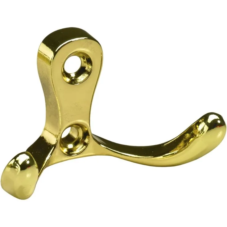 Hettich Mantelhaken 3,1 x 5,8 x 2,9 cm vermessingt gold - 1 Stück