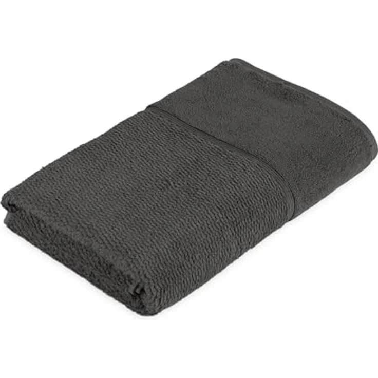 Möve for Frottana Duschtuch Graphit, 67x140 cm, unisex, Oeko-Tex® Standard 100, flauschiges Walk- und Zwirnfrottier – Bild 2