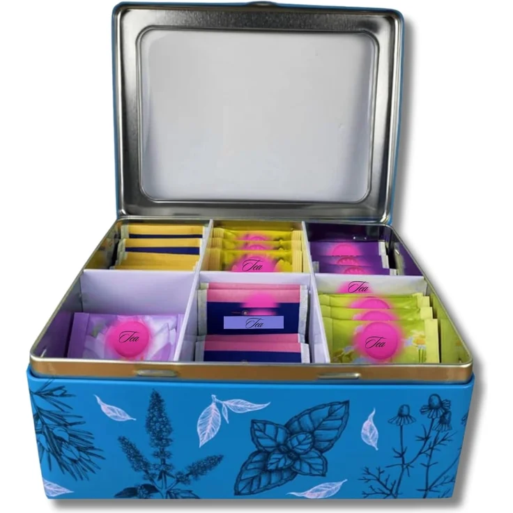 MediMuc Teedose Teebeutelbox blau – Bild 2