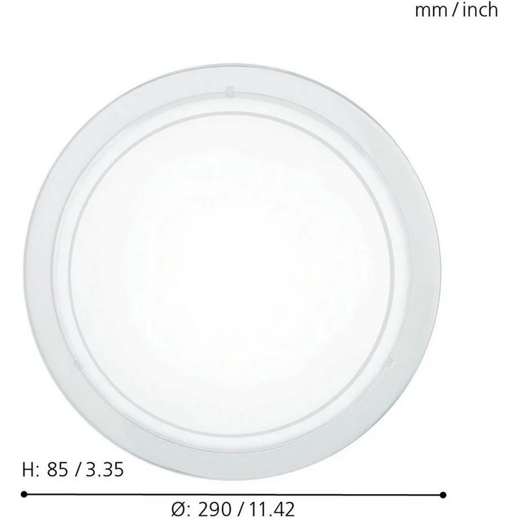 Eglo 83153 Wandleuchte/Deckenleuchte PLANET 1 weiß, E27 max. 1X40W – Bild 3