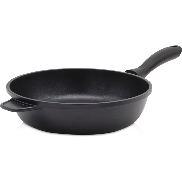 Krüger Bratpfanne Aluguss Pfanne tief LEIPZIG, Aluminiumguss (1-tlg), hochwertige Antihaft-Versiegelung, tiefe Ausführung – Bild 1
