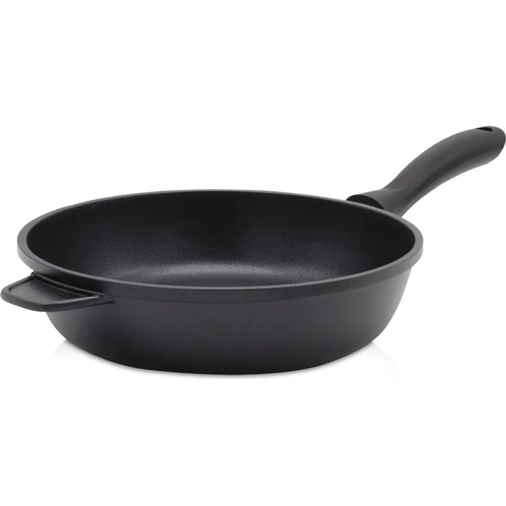 Krüger Bratpfanne Aluguss Pfanne tief LEIPZIG, Aluminiumguss (1-tlg), hochwertige Antihaft-Versiegelung, tiefe Ausführung