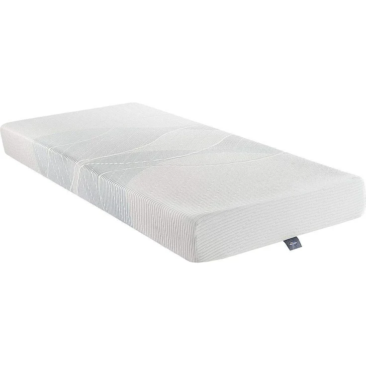 Silentnight Schaum gerollt Memory-Schaumstoff, Polyurethan, weiß, Einzelbett