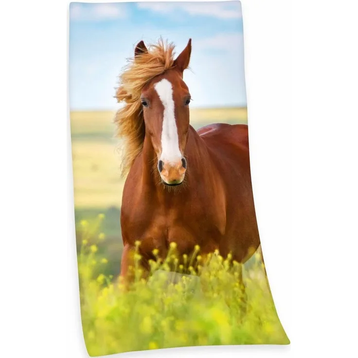 Herding Badetuch Pferde 75x150 cm