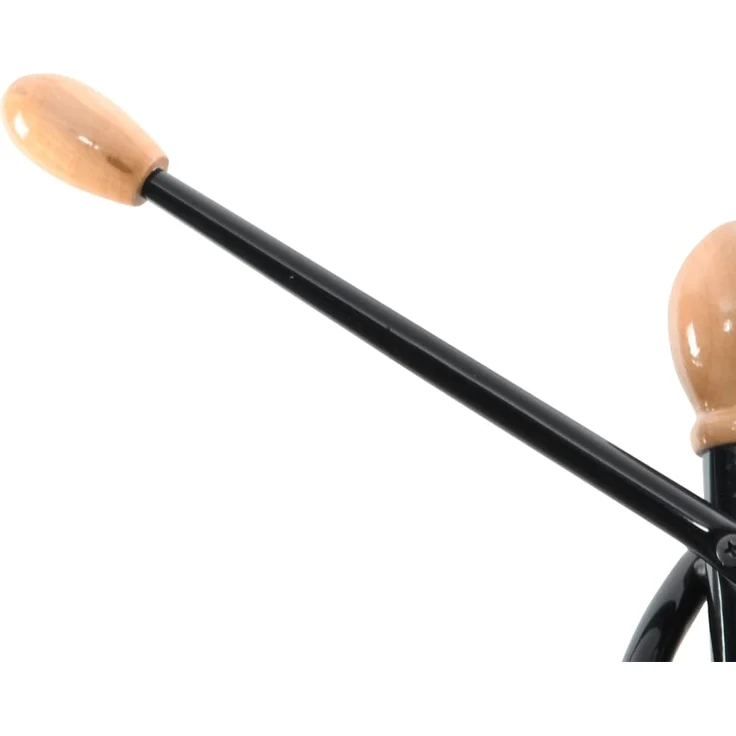 vidaXL Garderobenständer Schwarz 176 cm Pulverbeschichtetes Eisen 377083 – Bild 6