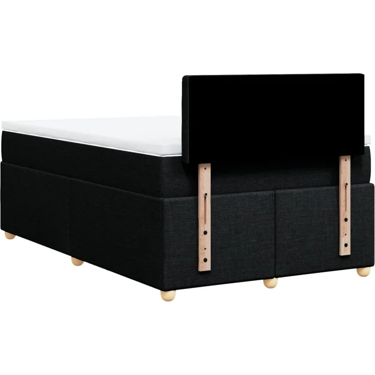 vidaXL Boxspringbett mit Matratze Schwarz 120x190 cm Stoff 3288935 – Bild 8