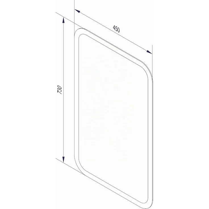 FACKELMANN LED Spiegel 45 cm breit – Bild 2