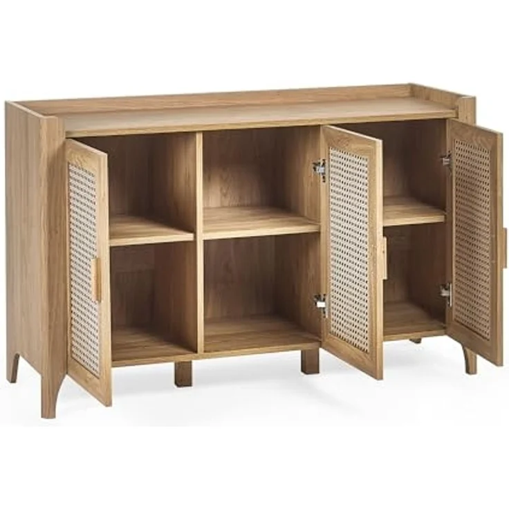 Julian Bowen Sydney 3-türiges Sideboard, Eiche, 75x120x41cm – Bild 4