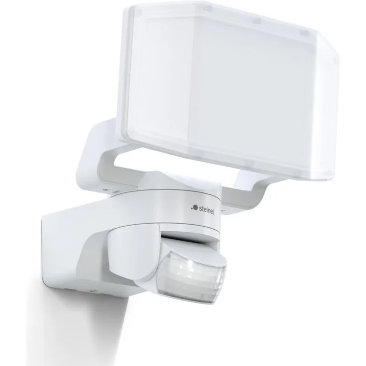 Steinel LED Strahler XLED Protect, LED Panel voll schwenkbar, weiß, Mit Bewegungsmelder