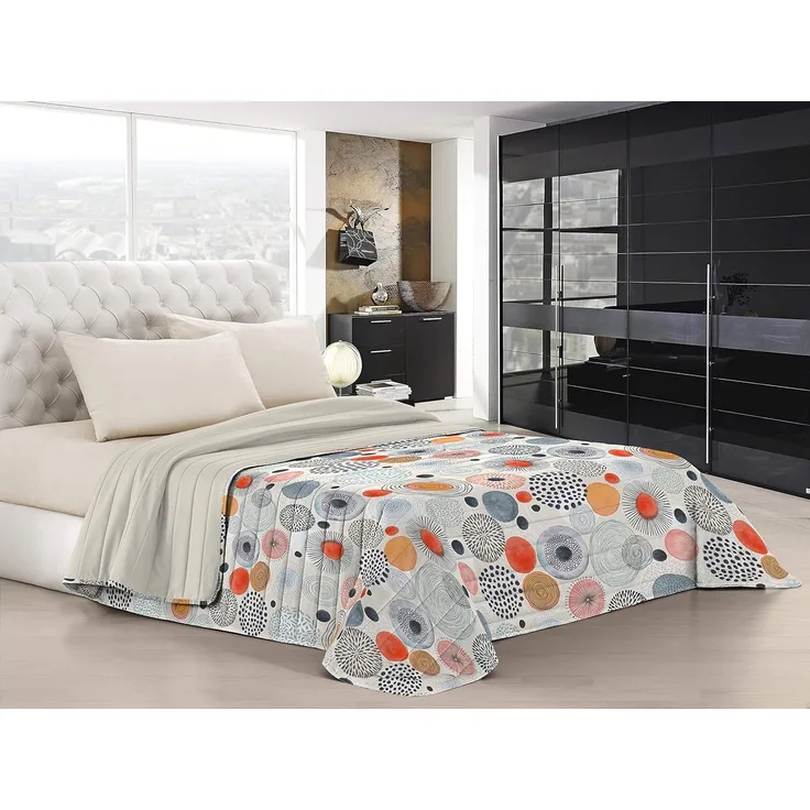 Fantasy Estivo Doubleface Sommersteppdecke, 260x270 cm, Acquerello, Microfiber, Doppel