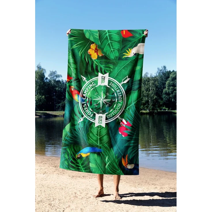 Mijolnir 'Forest Camping 90' Strandtuch, Mehrfarbig, 90 x 150 cm – Bild 2