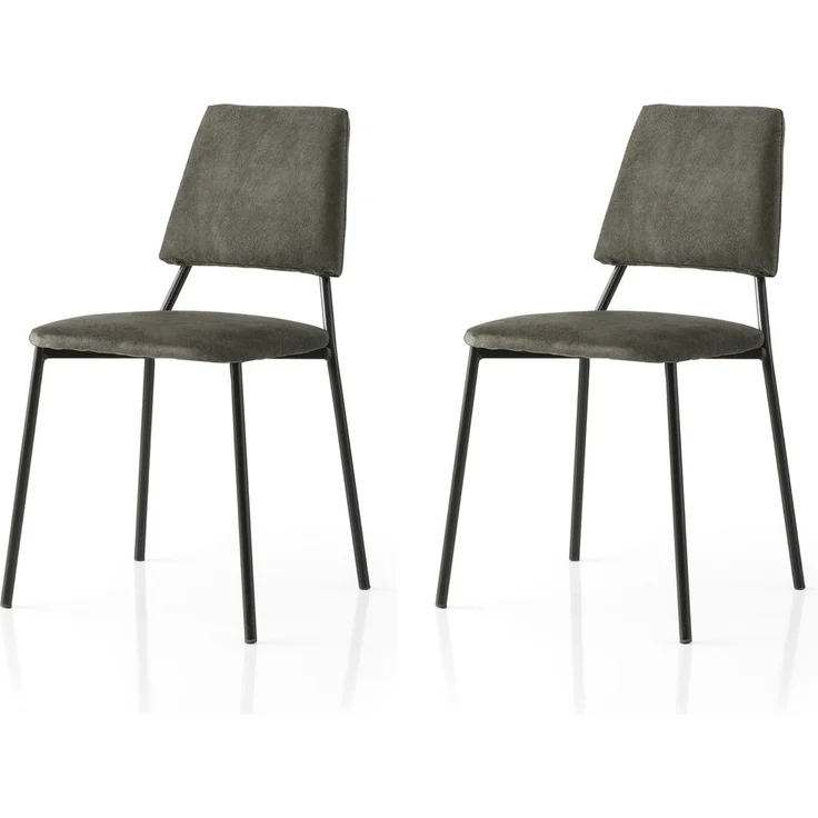 Skye Decor 'Lıma - 4553 V2' Stuhlset (2-teilig), Schwarz / Anthrazit, 42,5 x 77,5 x 54 cm – Bild 1