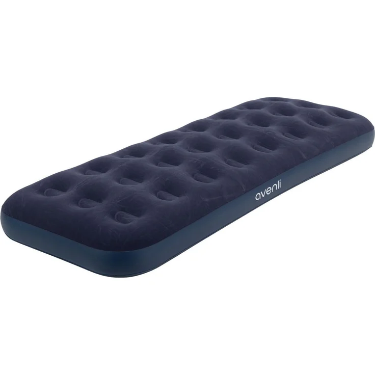 Avenli Luftmatratze Luftbett Camping für 1 Person blau 191x73x22cm Single-Size, (aufblasbar Ideal als Reisebett oder Isomatte, 1-St, für Indoor und Outdoor mit beflockter Oberfläche), Campingmatratze ohne Pumpe – Bild 1
