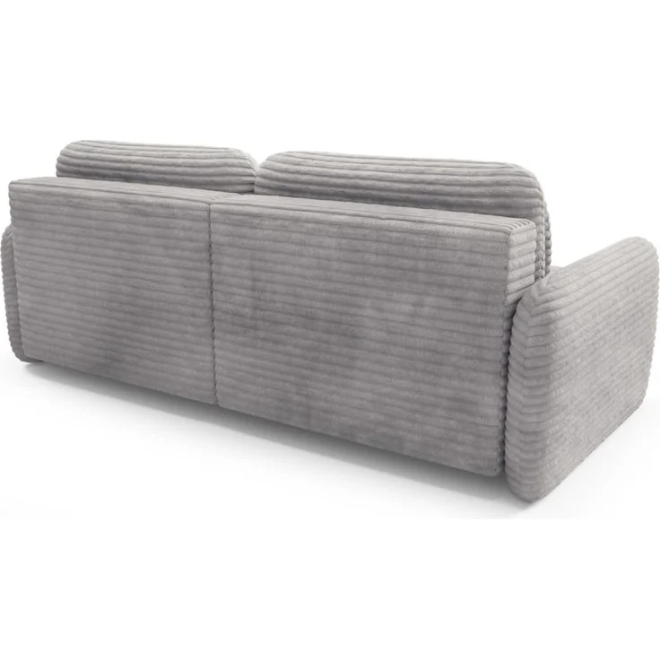 Ecksofa Schlafsofa Sofa SIMONE in Stoff Ambience Grau Ottomane Rechts – Bild 3