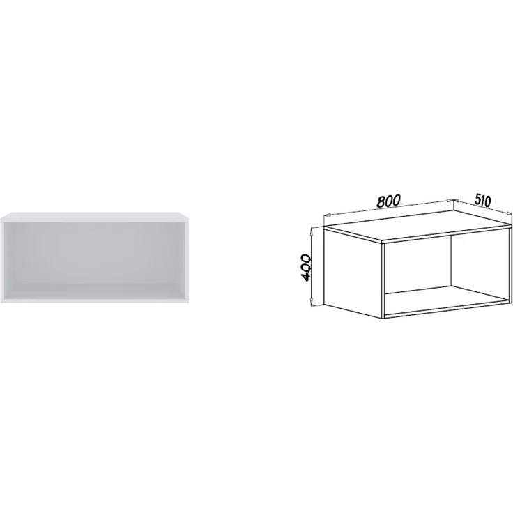 Marmex Möbel Tres Set-S/N (B) großer Eckkleiderschrank, Begehbarer Kleiderschrank offen mit Aufsatz, modularer Kleiderschrank mit Kleiderstangen, Einlegeböden für Kleidung, Schuhe, laminierte Spanplatte, weiß 271/160x246x51 cm – Bild 2
