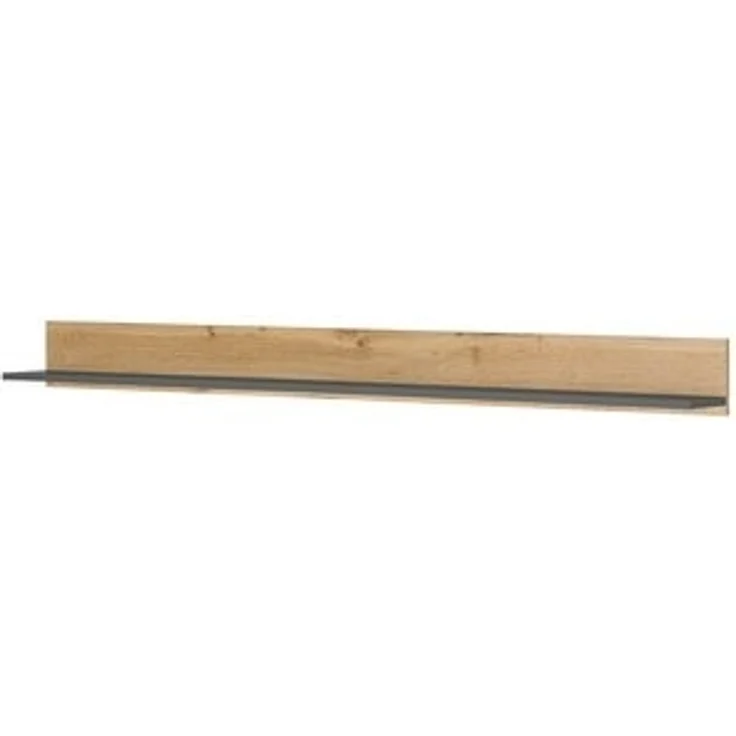 Lomadox Wandregal CRISP-61, in anthrazit mit Wotan Eiche, ca. 100/15/17 cm – Bild 6